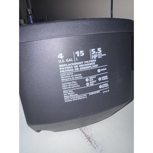 16 Piece Replacement OEM parts for Shop-Vac 4 Gallon 5.5 Wet/Dry  Vacuum 1.5” - Picture 10 of 10